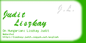 judit liszkay business card